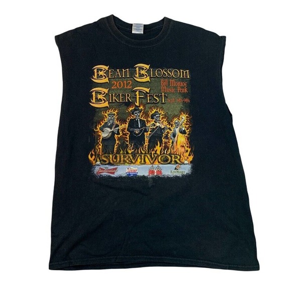 Shirts 212 Bean Blossom Biker Fest Bill Monroe Music Park Cutoff